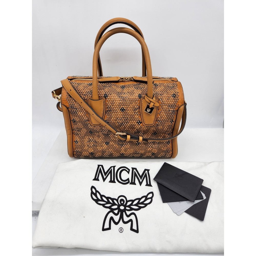 ❤️SOLD❤️MCM LIMITED EDITION Studded Two-Way Bag 519MCMXBEE